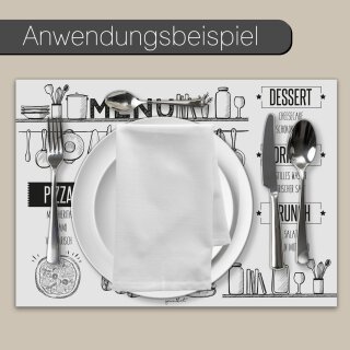100 Tischunterlagen Buntes Blumen-Motiv | DIN A3 Platzsets Aus Papier | Einweg Tischdeko Für Gastronomie & Haushalt
