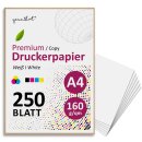 younikat 160 g/qm Papier DIN A4 Kopierpapier 250 Blatt...