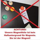 3er Set Magnet-Folie in DIN A4 I wei&szlig; beschichtet I permanent beschreibbar