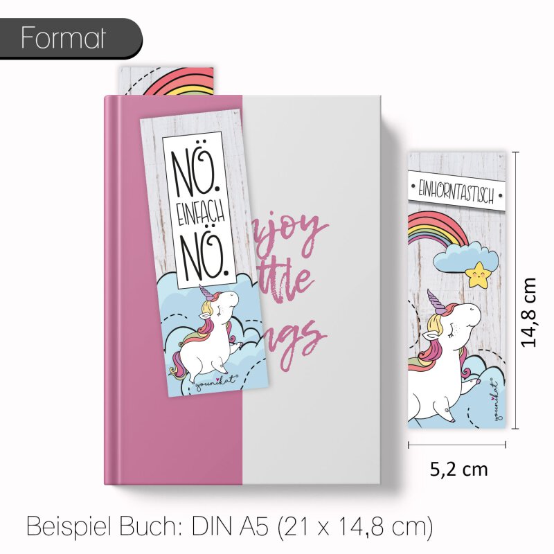 12 süße Einhorn-Lesezeichen I younikat®, 5,90