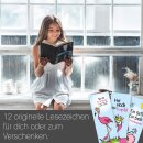 12er Set Flamingo-Lesezeichen