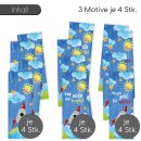 12er Set Weltall-Lesezeichen