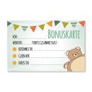 5 Belohnungskarten mit Bären-Motiv I 85 x 55 mm