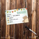 5 Belohnungskarten mit Bären-Motiv I 85 x 55 mm