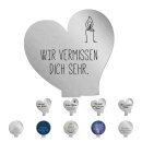 Grabstecker klein - Rund und Herz
