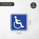 easydruck24de 5 Stück Rollstuhlfahrer-Aufkleber I 10...