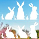 younikat Hasen weiß Frühling Fensterbild 12...