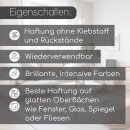 younikat Hasen weiß Frühling Fensterbild 12 Teile I statisch haftend I wiederverwendbar I Ostern I you_0036