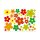 Aufkleber-Set Blumen Blümchen bunt I Flower-Power Sticker für Roller Fahrrad Notebook Laptop Handy Auto-Aufkleber I wetterfest I kfz243