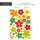 Aufkleber-Set Blumen Blümchen bunt I Flower-Power Sticker für Roller Fahrrad Notebook Laptop Handy Auto-Aufkleber I wetterfest I kfz243
