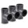 Baumaxxe 3x PVC-U T-Stück 90° I 40mm I 1 1/4 Zoll I Klebemuffe I PVC-Rohrmuffe mit 2-Anschlüssen I Rohr-Verbindungsstück PVC-Fitting I bm066