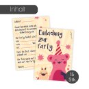 15 Monster Einladungskarten I DIN A6