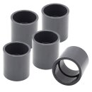 5x PVC-Muffe 16mm Klebemuffe Mit 2-Anschlüssen Rund...