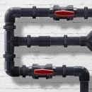 2x PVC-Muffe 25mm Klebemuffe Mit 2-Anschlüssen Rund Rohr-Verbindungsstück für Rohre und Fittinge bm255
