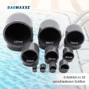 10x PVC-Winkel-Muffe 90° I 16mm I 3/8 Zoll I Klebemuffe I PVC-Rohrmuffe mit 2-Anschlüssen I Rohr-Verbindungsstück PVC-Rohr PVC-Fitting I bm273