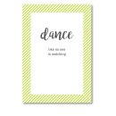 4er Poster-Set mit Sprüchen I Dance, Love, Sing, Live