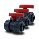 3x PVC-Kugelhahn I 25 mm I 3/4 Zoll I für...