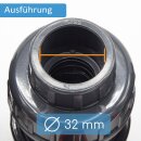 2x PVC-Kugelhahn I 32mm I 1 Zoll I Typ AK I für Klebemuffen und Fittinge I bm_003