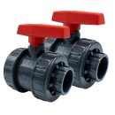 2x PVC-Kugelhahn I 40mm I 1 1/4 Zoll I Typ AK I für...