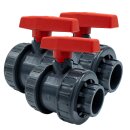 3x PVC-Kugelhahn I 40mm I 1 1/4 Zoll I Typ AK I für...