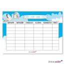 Baby-Stadt-Land-Fluss blau I DIN A4