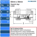 3x PVCKegelrückschlagventil 50 mm I Klebemuffen I...