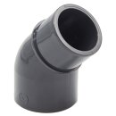 3x PVC Winkel 45° mit Reduktion 40/50 mm x 50 mm bm011