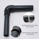 2x PVC-Winkel-Muffe  90° reduziert I 32/40 mm x 50 mm I Klebemuffe I  bm168