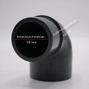 3x PVC-Winkel-Muffe 90° reduziert I 50/63 mm x 63 mm...