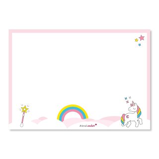 Schreibtischunterlage mit Einhorn-Motiv I DIN A3