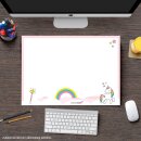 Schreibtischunterlage mit Einhorn-Motiv I DIN A3