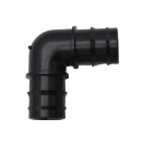 3x PP Winkel 90° Schlauchtüllen-Anschluss I 32 mm I für Pool und Garten I bm202