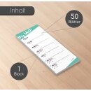 1 Notizblock Mein Wochenplaner mit magnetischer Rückseite