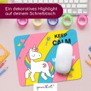 Einhorn Mauspad Keep Calm and be a Unicorn