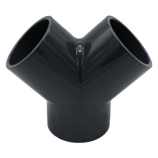 PVC Y-Stück I 63mm I Klebemuffe I mit 3-Anschlüssen I für PVC-Rohre I bm_165