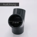 PVC Y-Stück I 63mm I Klebemuffe I mit 3-Anschlüssen I für PVC-Rohre I bm_165