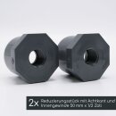 3 Entleerungs-Sets I T-Stücke 63 mm I Reduzierungsstück 63 mm x 1/2 Zoll I Ablasshahn 1/2 Zoll I bm384