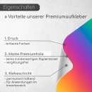 25 Einhorn-Sticker I bunt