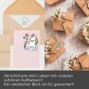 25 Einhorn-Sticker I bunt