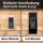iSecur Blende passend für Aqara Doorbell Camera Hub G410 aus Acryl schwarz I Video-Doorbell I Klingelschild I 100 x 260 mm I Türstation Platte für Klingel I az286