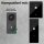 iSecur Blende passend für Aqara Doorbell Camera Hub G410 aus Acryl schwarz I Video-Doorbell I Klingelschild I 100 x 260 mm I Türstation Platte für Klingel I az286