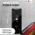 iSecur Acryl Blende personalisiert Premium schwarz - Passend für Aqara Doorbell Camera Hub G410 - Edle Türstation-Platte 260x100 mm - Klingelschild mit Wunschdruck I az287