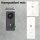 iSecur Blende passend für Aqara Doorbell Camera Hub G410 aus Acryl weiß I Video-Doorbell I Klingelschild I 140 x 175 mm I Türstation Platte für Klingel I az288