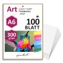 A6 Postkarten Blanko 300g/qm - 100 Blatt Papier...