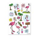 20 Flamingo-Sticker