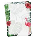 Briefpapier Set  Flamingo I 50 Blatt 90 g/m&sup2;  DIN A4...