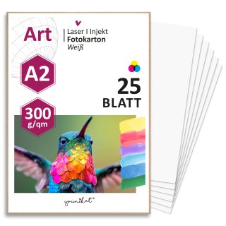 25er Set blanko Bastelkarton DIN A2 - I Selbstgestalten Basteln Malen dv_1039