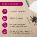 25er Set blanko Bastelkarton DIN A2 - I Selbstgestalten Basteln Malen dv_1039