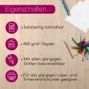 50er Set Bastelkarton I DIN A3 - 400 g I zum Selbstgestalten I dv_1007