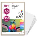 50er Set blanko Bastelkarton I DIN A5